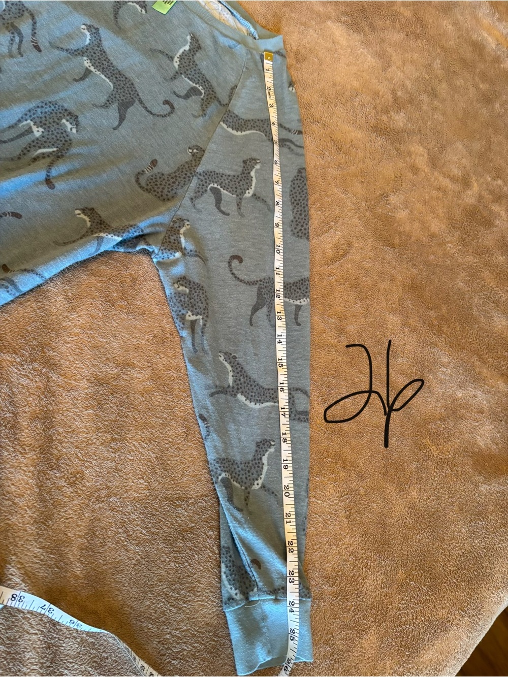 Honeydew Blue Leopard Print Pajama Set - Comfortable Sleepwear - Picture 4 of 9